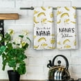 thumbnail image 3 of Nana Gifts Kitchen Towels - Banana Grandma Dish Towels Gifts from Grandkids, Mothers Birthday Decorative Absorbent Dishcloths Hand Towel Set of 2 for Bathroom Kitchen Decor 18x26 Inches, 3 of 5