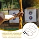 thumbnail image 5 of Reemplazo de Cuerda de Arco Uxcell, Cuerdas de Arquería con Protector de Dedo y Puntos de Nock de Latón para Arco Recurvo de 53 Pulgadas, 5 of 6