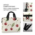 thumbnail image 4 of FORMRS 16" Laptop Bag Carrying Sleeve Case with Handle Travel Shoulder Briefcase, Beige Cherry, 4 of 8