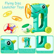 Outdoor Toys for Kids Ages 4-8: Flying Disc Launcher Toys, Outside Toys for Toddlers 3-5 Birthday Gifts Boys Girls