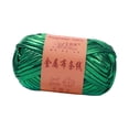 thumbnail image 4 of Hilo metálico brillante de 40 m para principiantes en crochet, poliéster, tela elástica para bricolaje Verde, 4 of 9