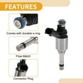 thumbnail image 3 of Unique Bargains 1 Pcs No.35310-2GGA1 Inyector de combustible para Hyundai Santa Fe Limited, SE, SEL 2.4L Gas 2020 Motor de automóvil Coincidencia de flujo de combustible, 3 of 7