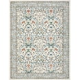 thumbnail image 6 of Floral Area Rugs 5x7, Dark Blue Washable Rug for Living Room, Bedroom, Low Pile Non Slip Stain Resistance Indoor Boho Carpet Mat for Farmhouse, Dining Room, Office, 6 of 7