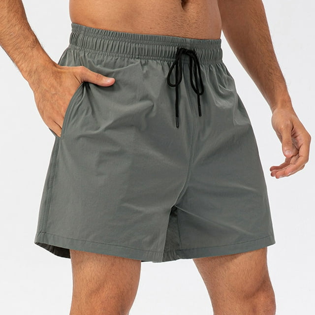 asjyhkr Mens Quick Drying Shorts Drawstring Elastic Waist Gym Shorts with Pockets Workout Basketball Shorts
