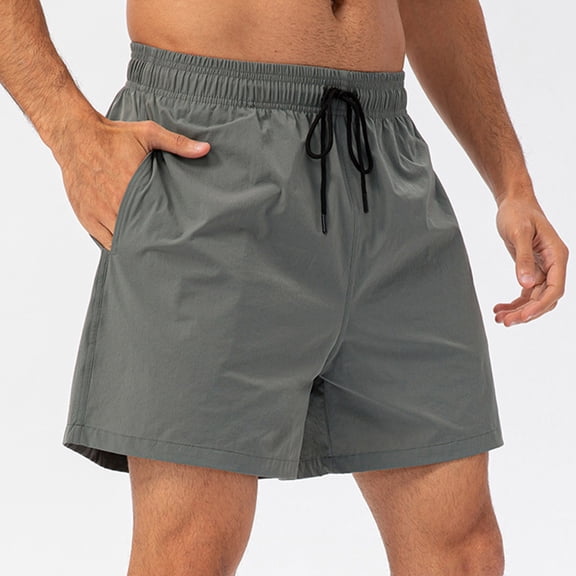 Men's Wild Cargo Shorts Vmvidoty Elastic Waistband Drawstring Summer Casual Cotton Big & Tall Relaxed Fit Work Shorts Gray XXL