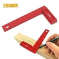 thumbnail image 1 of 90° Right Angle Positioning Ruler Carpenter Precision Scribing Gauge Tool 200mm Metal, 1 of 11