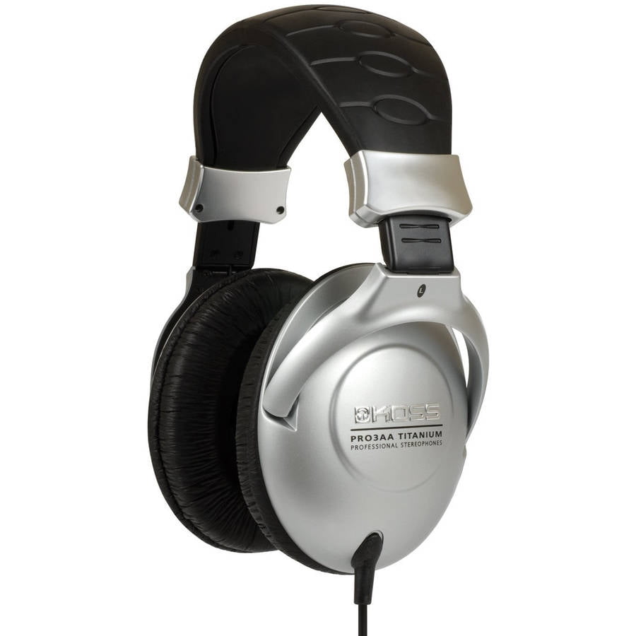 KOSS 183252 Pro3AAT Titanium Over-Ear Full-Size Studio Headphones ...