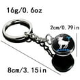 thumbnail image 4 of Constellation Zodiac Keychain with Crystal Gemstone - Personalized Birth Star Sign Gift for Women Men, Key Ring Pendant Charm for Backpack Purse Jewelry (1 Pack), 4 of 8