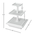 thumbnail image 5 of Chef Buddy 3-Tier Square Cupcake Stand, White, 5 of 10