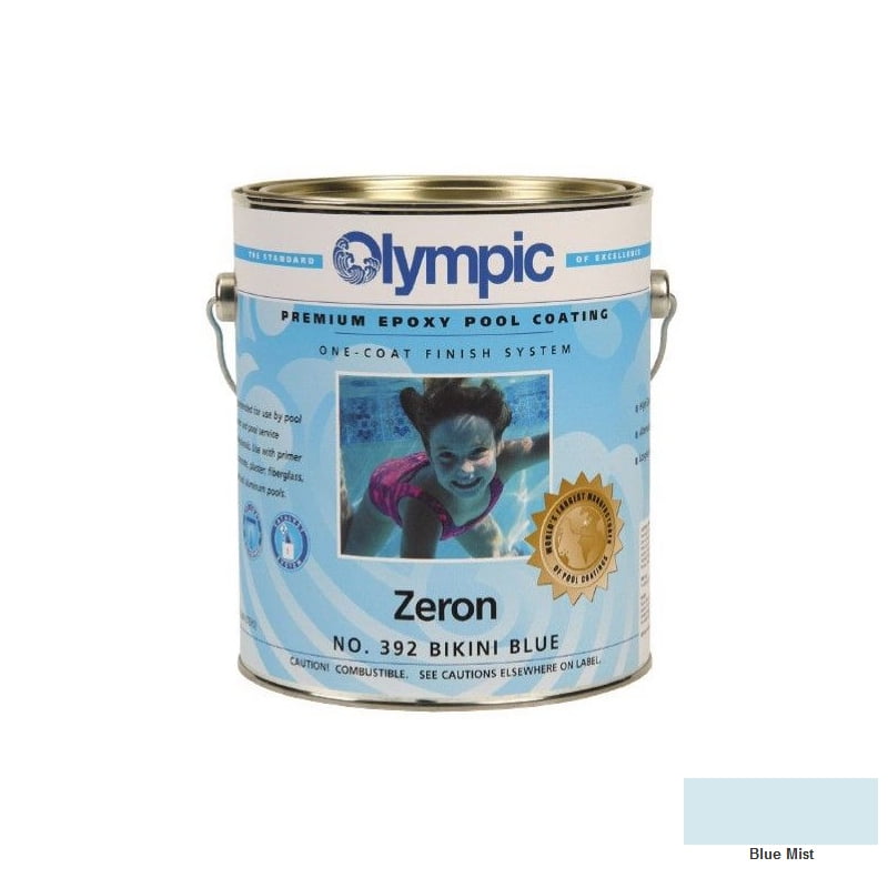 Kelley Technical 395GL Olympic Zeron One Coat Epoxy Pool Coating - Blue Olympic Zeron Epoxy Pool Paint Instructions