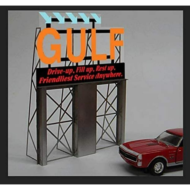 8181 Model Gulf Animated Lighted Roadside Billboard by Miller Signs