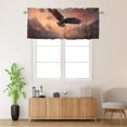 thumbnail image 2 of Bald Eagle Window Curtain Valances Misty Forest Wild Animal Window Valance for Living Room Bathroom Bedroom, Kitchen Valance Rod Pocket Window Decor Curtain 54 by 18 in, 1 Panel, 2 of 6