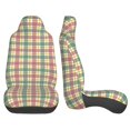 thumbnail image 4 of ZICANCN Car Seat Covers Front Seats Only, Red Green Plaid Check Automotive Seat Covers Protectors for Cars Trucks Suv 2 Pack, 4 of 8