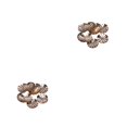 thumbnail image 3 of Qarigey 50 piezas Broche Base Hallazgos Surtido Broches Joyería Malla Disco Shell Surtido Kit Artesanía Accesorios Oro Oro 2piezas, 3 of 6