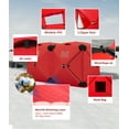 thumbnail image 3 of Garvee 4-6 Person Insulated Ice Fishing Tent Pop Up Portable 68 Sq Ft with PVC Windows, 3 of 5