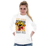 PACMAN Video Arcade Game Stay Hyped Long Sleeve TShirt Men Women Brisco Brands S