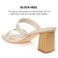 thumbnail image 6 of Journee Collection Womens Nolla Tru Comfort Foam Open Square Toe Block Heel Sandals, 6 of 6