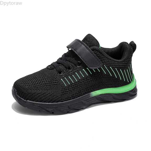 Dpytoraw Kids Sneakers Boys Casual Shoes Lightweight Breathable Comfortable Walking Shoes For Daily Wear Non Slip Durable Design For Boys Age 7 15 Kids Athletic Shoes Size Green 7-8 Years