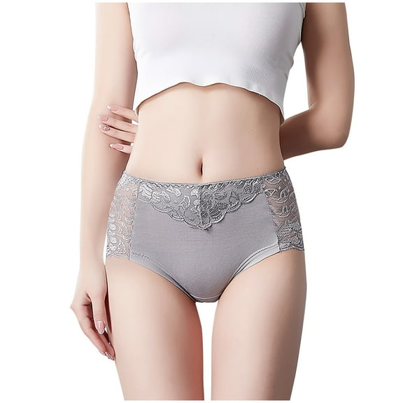 Bigersell Maternity Underwear Clearance Womens Underwear Cotton Boyshort Thongs Panty Style P-176 Cotton Boyshort Panties Thong Briefs Mid Waist Women Cheeky Panties Gray 3Xl