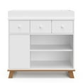 thumbnail image 5 of Storkcraft Modern Infant Nursery Changing Table Dresser, White with Vintage Driftwood, 5 of 8