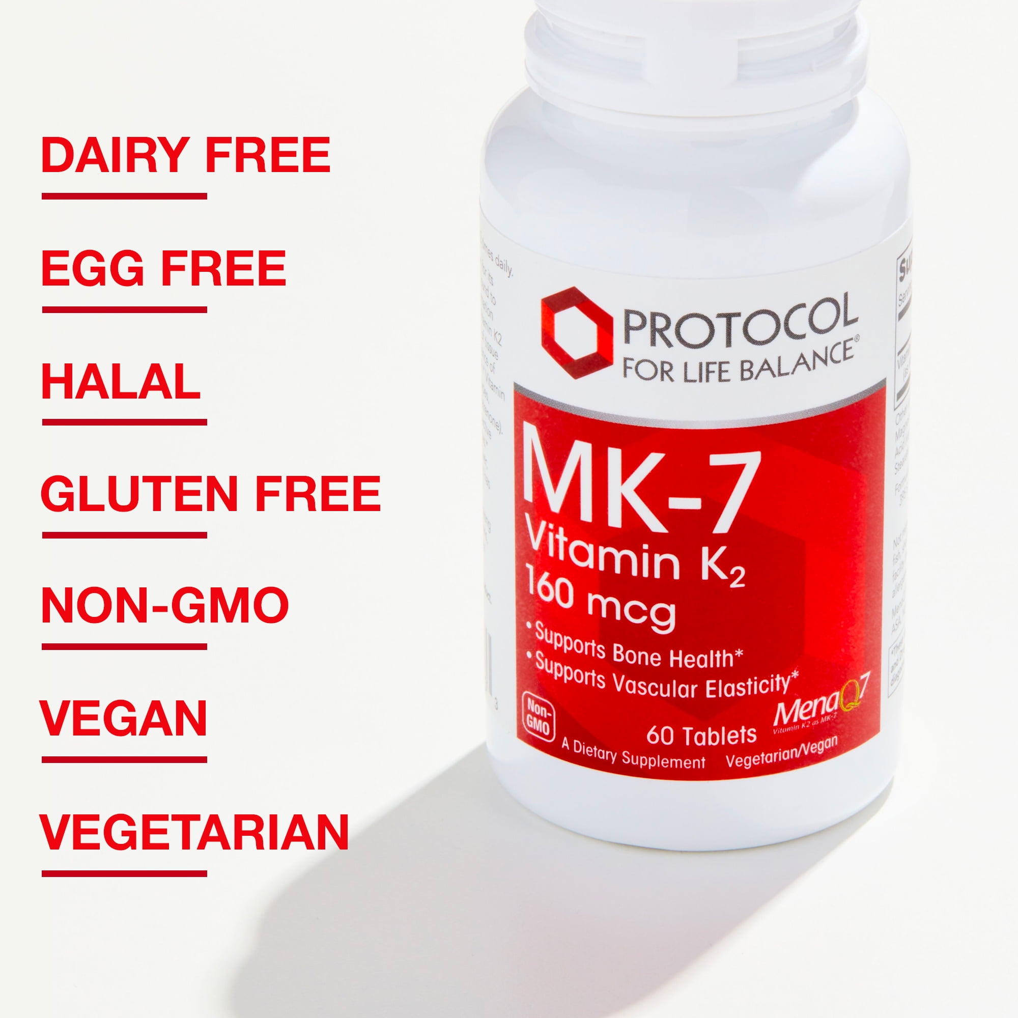 Buy Protocol For Life Balance MK7 Vitamin K2 160 mcg Vitamin K2