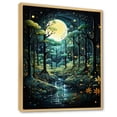 thumbnail image 2 of Designart "Forest captivate Forest Pointillism IV" Landscape & Nature Floater Framed Canvas Print, 2 of 7
