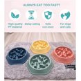 thumbnail image 6 of Slow Feeder Dog Bowl Agooga Anti Gulping Healthy Eating Interactive Bloat Stop Fun Alternative Non Slip Dog Slow Food Feeding Pet Slow Eating Healthy Design for Small Medium Size Dogs（Green+Pink）, 6 of 6