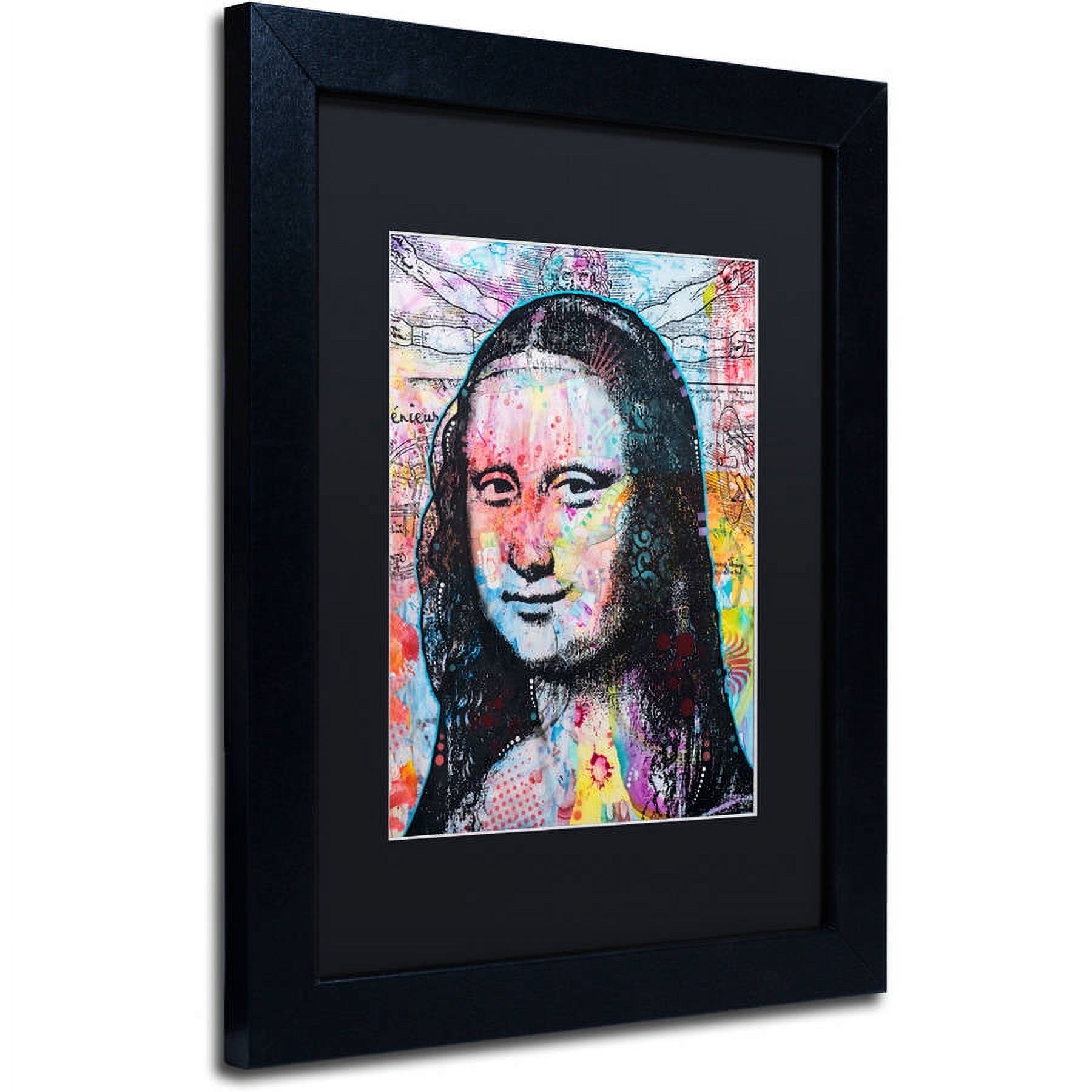 "Mona Lisa" Canvas Art by Dean Russo, Black Matte, Black Frame