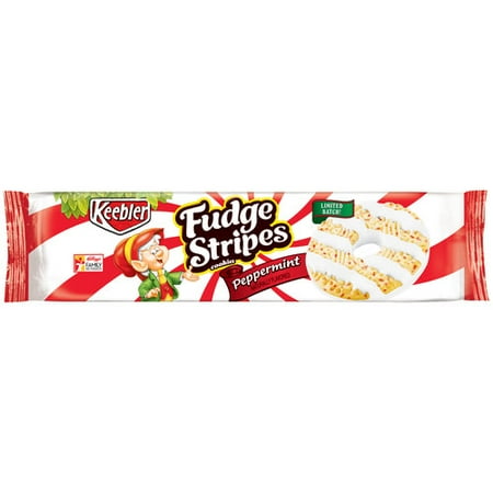 Keebler Fudge Stripes Peppermint Cookies, 11.5 Oz.