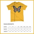 thumbnail image 5 of Tee Hunt Colorful Neon Butterfly T-Shirt Dean Russo Beautiful Nature Men's Tee, Yellow, Small, 5 of 5