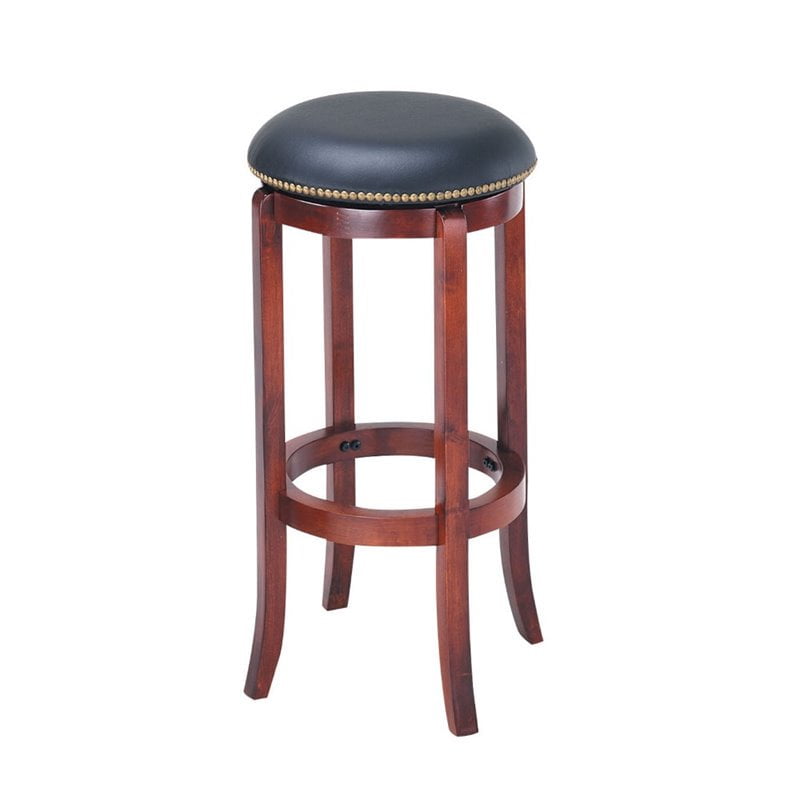 Acme Furniture Chelsea 29 Swivel Bar Stool In Oak