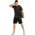 thumbnail image 6 of LELINTA [2/1 Pack] Men��s Dry-Fit Active Athletic Performance Crew Neck T Shirts - Running Gym Workout Short Sleeve Quick Dry Tee Top, S-3XL, 6 of 9