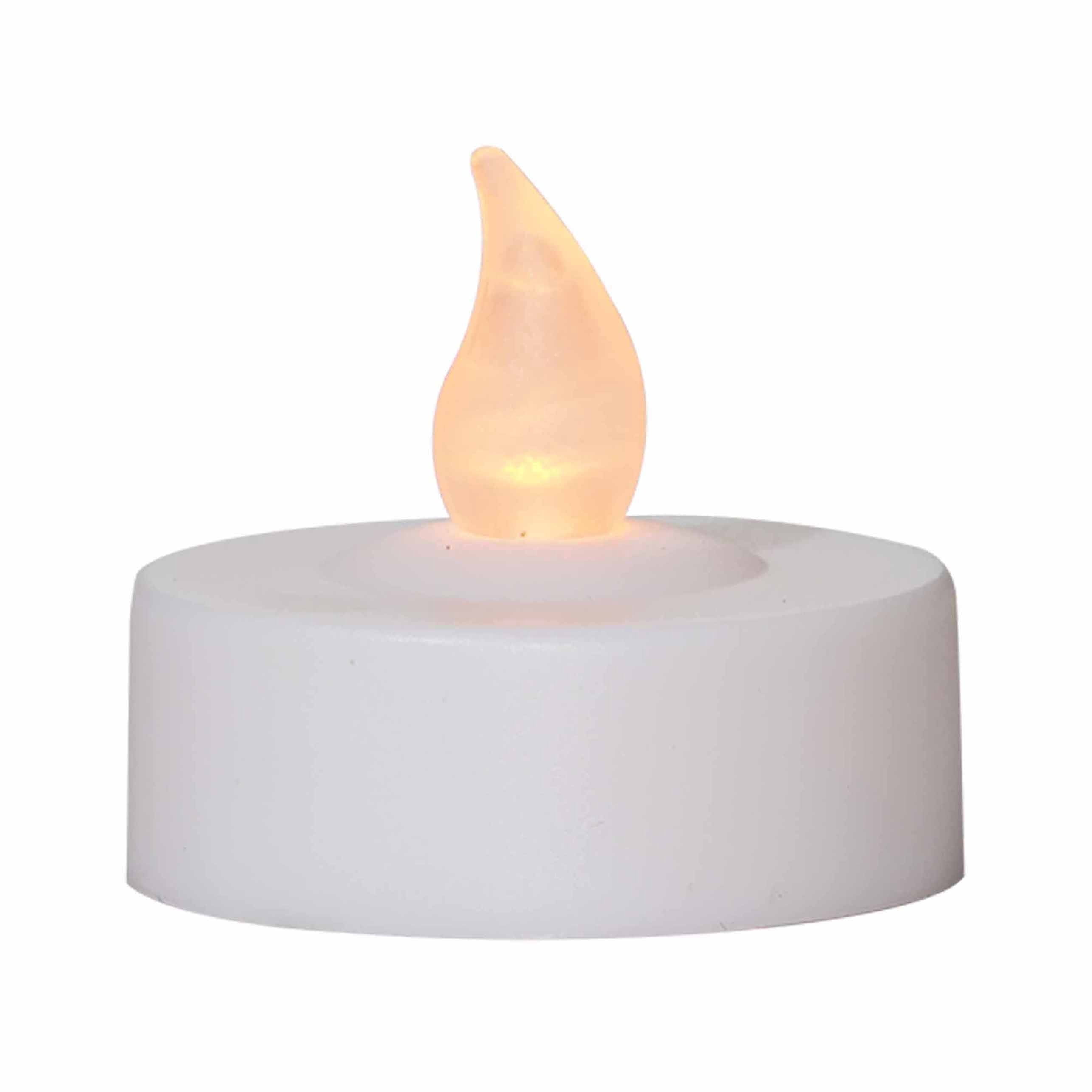 Indoor Battery-Operated LED Tealight Candles, White, 6 Count, by Holiday Time