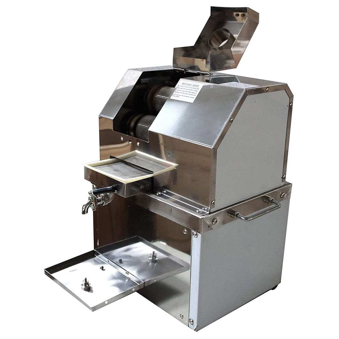 PreAsion Electric Sugarcane Juice Extractor Sugar Cane Press Juicer Desktop Juicer Kumquat Citrus Gingers Juicer 3 Rollers