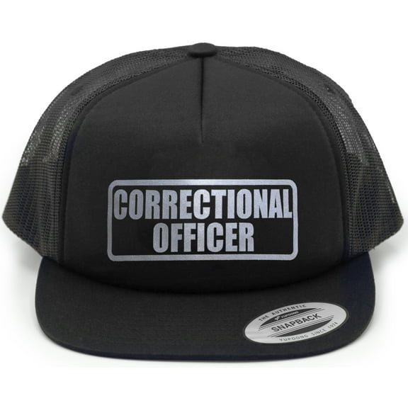 Correctional Officer Hat, baseball caps, reflective imprint.
