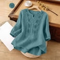 thumbnail image 4 of Everyday Short Sleeve Tops for Women Loose Fit Summer Trendy Blouse, 4 of 6
