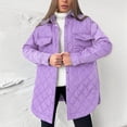 thumbnail image 2 of Vedolay Womens Parkas Fall Coat Casual Winter Fall Coat Purple,XL, 2 of 5