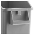 thumbnail image 3 of 13 Gallon Gray Slim Tall Plastic Industrial Trash Cans for Kitchen and Restaurant, 3 of 7