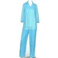 thumbnail image 2 of Women's Three-Piece Outfit in Turquoise Blue with Lace Jacket, Size 14, 2 of 3