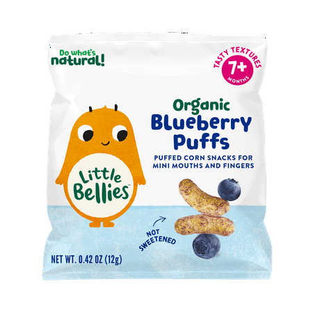 Little Bellies Organic Blueberry Puffs Snack, 0.42 oz Bag