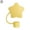 yellow, variant on Star Silicone Straw Covers For 10mm Straws Colorful Star-Shaped Drink Decorations