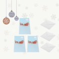 thumbnail image 1 of Paquete de 3 Tarjetas de Felicitación Navideñas con Hermoso árbol de Navidad Papá Noel Papá Noel Elk Adecuado para Cualquier Persona - Coche de ciervos de Navidad Macarena Tarjeta de felicitación de año nuevo, 1 of 8