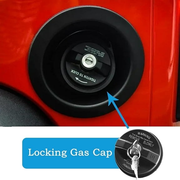 Fuel Cap for Jeep Gladiator Wrangler, Locking Gas Cap, Durable Fuel Cap, Precious Lid with 2 Predict, 5278655AB