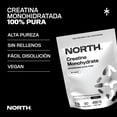 thumbnail image 2 of North Creatine Monohydrate | Creatina Monohidratada Micronizada 100% Alta Pureza | Fuerza · Masa Muscular · Cognición | Suplemento Alimenticio Vegano 450g | 90 Porciones, 2 of 8