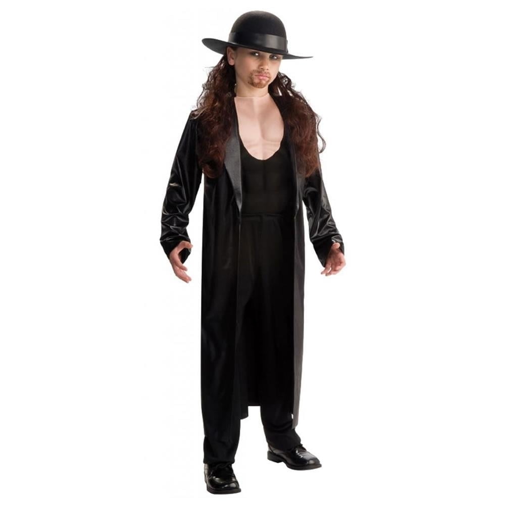 RUBIES WWE Wrestling Undertaker Boy's Costume with Hat and Muscle Chest for Ages 3-4, Small 4/6