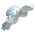 thumbnail image 2 of Sombrero de terre Mujeres Decoración de Flores De Moda Plegable Accesorio Hermoso Lindo Yinane Gorra Derby para mujer, 2 of 8
