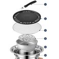 thumbnail image 2 of justharion Korean Charcoal Barbecue Grill Portable Charcoal Stove Without Plate Rack, 2 of 8