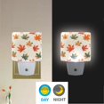 thumbnail image 2 of Yayeee LED Plug in Night Light for The Home with Auto Dusk to Dawn Light Sensors, 2 Pack, Orange Autumn Leaves, 2 of 6