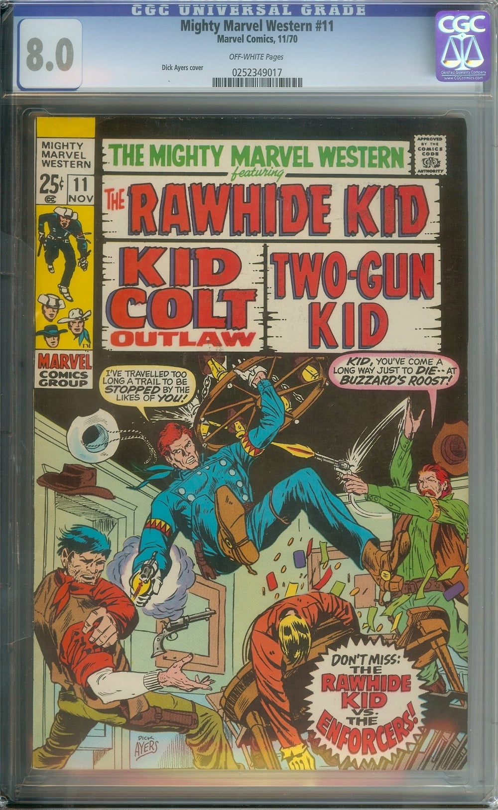 Cover of The Mighty Marvel Western #11