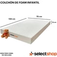 thumbnail image 2 of Colchón Infantil De Cuna En Caja Esponja Foam De Alta Densidad Firmeza Media Suavidad Y Durabilidad Tecnología Híbrida Ortopédico, 2 of 7